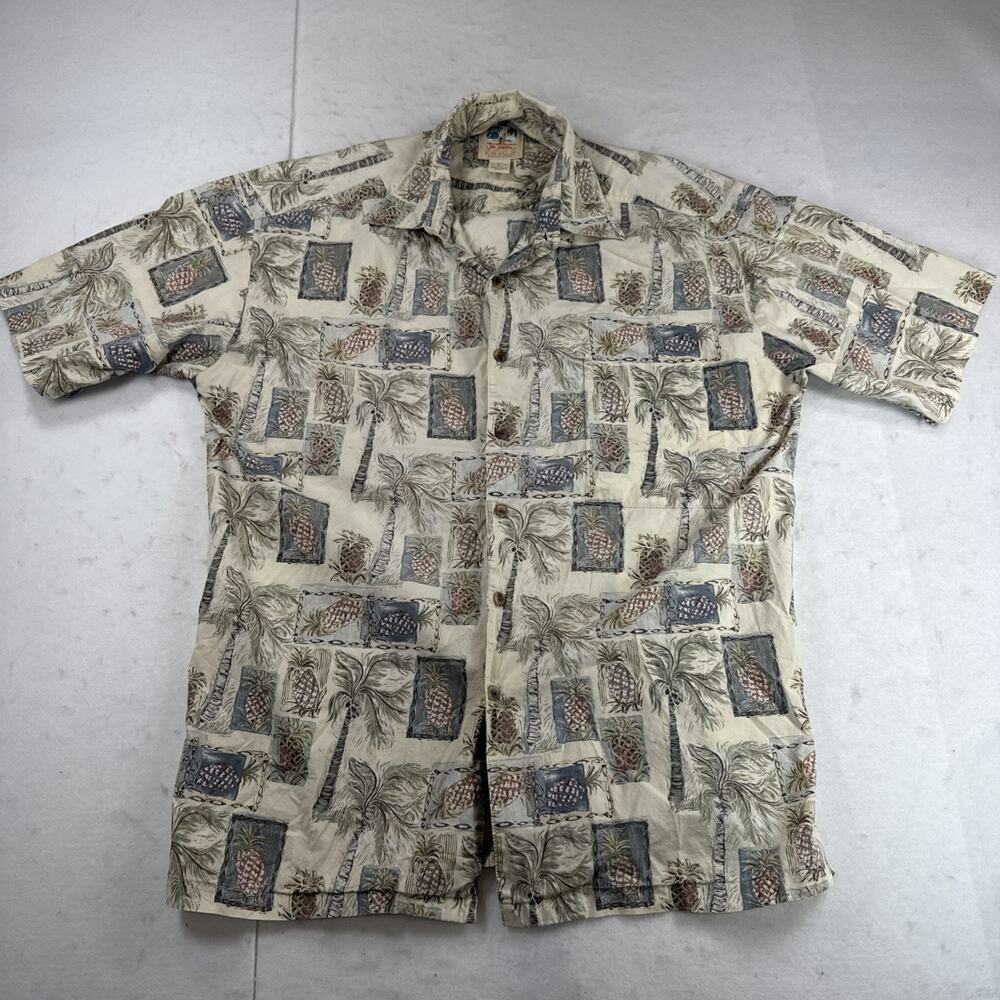 Vtg John Severson Collection By KAHALA Hawaiian Camp Shirt Mens M Pineapples